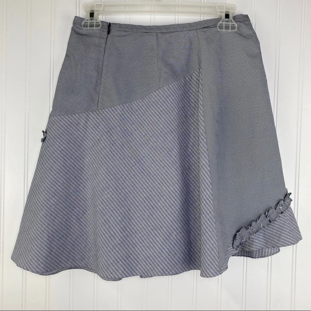 Sachin + Babi for Ankasa Gray Houndstooth Ruffle Skirt 4